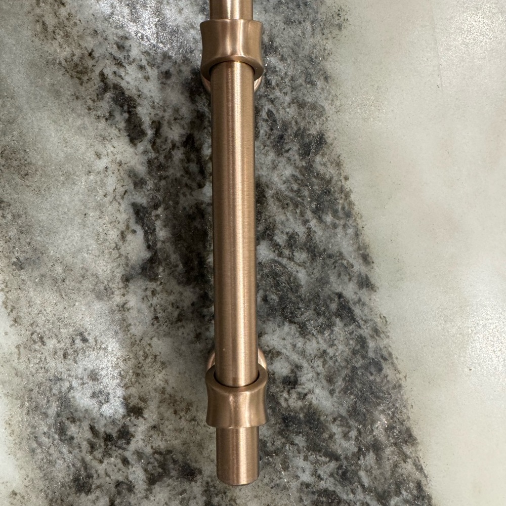 Brushed champagne cabinet pull